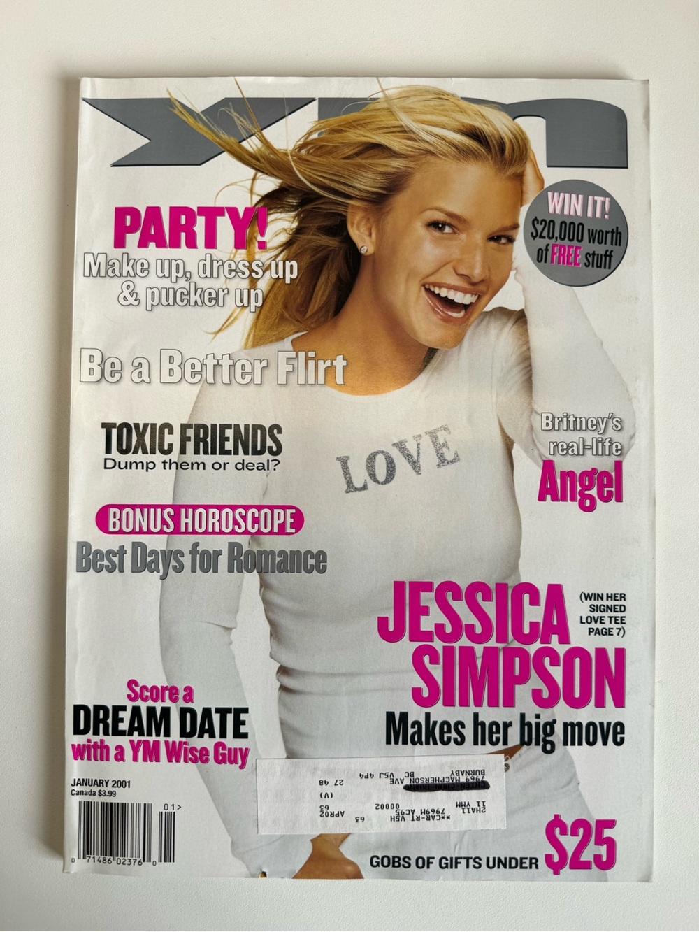 YM Magazine January 2001 Jessica Simpson